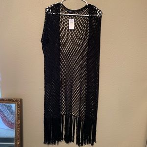 Torrid long overpiece knit similar to fishnet sz 4